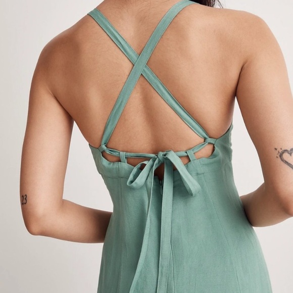 Madewell Tie-Back Midi Dress NWT - Picture 5 of 5